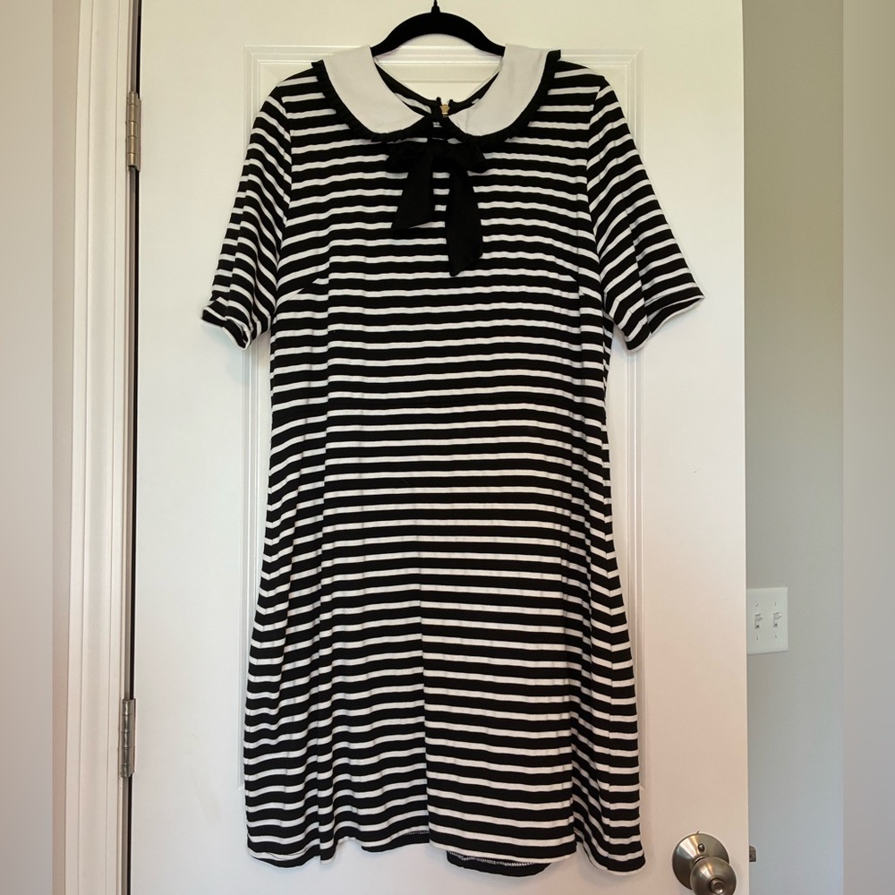 Joanie Collared Striped Dress Size 16
